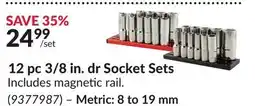 Princess Auto 12 pc 3/8 in. dr Socket Sets offer
