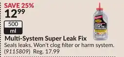 Princess Auto Multi-System Super Leak Fix offer