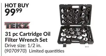 Princess Auto 31 pc Cartridge Oil Filter Wrench Set offer