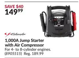 Princess Auto 1,000A Jump Starter with Air Compressor offer