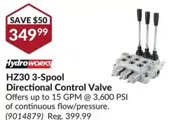 Princess Auto HZ30 3-Spool Directional Control Valve offer