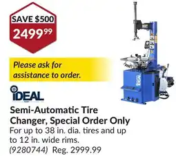 Princess Auto Semi-Automatic Tire Changer, Special Order Only offer