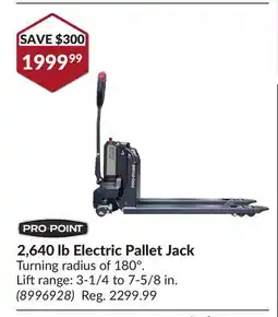 Princess Auto 2,640 lb Electric Pallet Jack offer