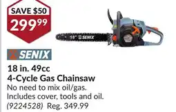Princess Auto 18 in. 49cc 4-Cycle Gas Chainsaw offer