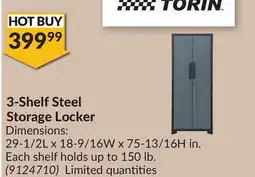 Princess Auto 3-Shelf Steel Storage Locker offer
