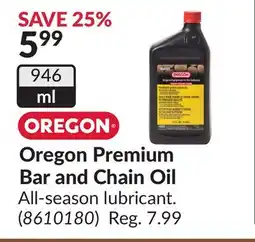 Princess Auto Oregon Premium Bar and Chain Oil offer