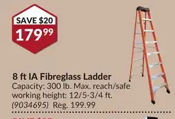 Princess Auto 8 ftIA Fibreglass Ladder offer