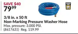 Princess Auto 3/8 in. x 50 Non-Marking Pressure Washer Hose offer