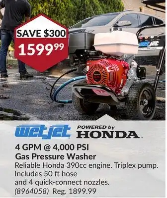 Princess Auto 4 GPM @ 4,000 PSI Gas Pressure Washer offer