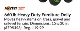 Princess Auto 660 lb Heavy Duty Furniture Dolly offer