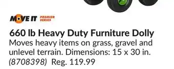 Princess Auto 660 lb Heavy Duty Furniture Dolly offer