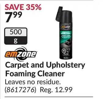 Princess Auto Carpet and Upholstery Foaming Cleaner offer