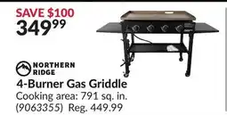 Princess Auto 4-Burner Gas Griddle offer