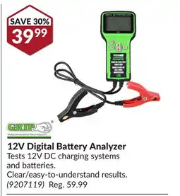 Princess Auto 12V Digital Battery Analyzer offer