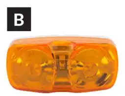 Princess Auto Amber 4 x 2 in. Double Bullseye Clearance/Marker Lights offer