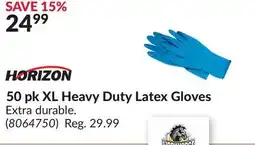 Princess Auto 50 pk XL Heavy Duty Latex Gloves offer