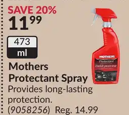 Princess Auto ml Mothers Protectant Spray offer