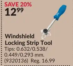 Princess Auto Windshield Locking Strip Tool offer