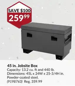 Princess Auto 45 in. Jobsite Box offer