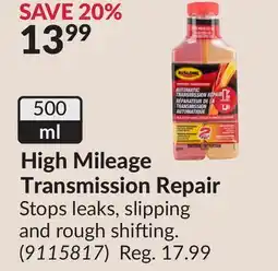 Princess Auto High Mileage Transmission Repair offer