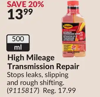 Princess Auto High Mileage Transmission Repair offer