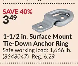Princess Auto 1-1/2 in. Surface Mount Tie-Down Anchor Ring offer