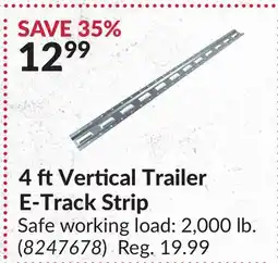 Princess Auto 4 ftVertical Trailer E-Track Strip offer