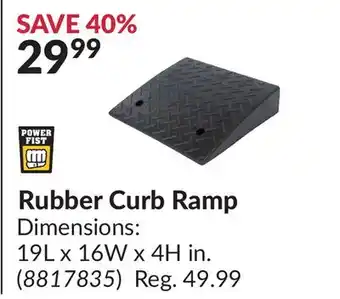 Princess Auto Rubber Curb Ramp offer