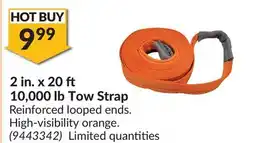 Princess Auto 2 in. x 20 10,000 lb Tow Strap offer