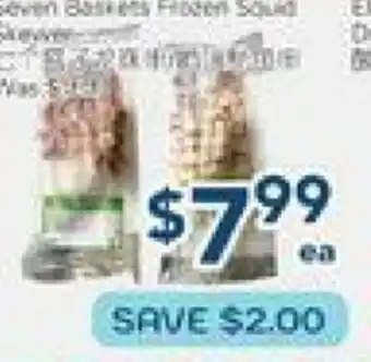 Oceans Fresh Food Market Seven Baskets Frozen Squid Sweaver offer