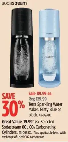 Canadian Tire Terra Sparkling Water Maker offer