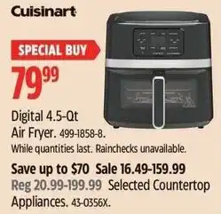 Canadian Tire Cuisinart Digital Air Fryer offer