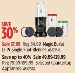 Canadian Tire Magic Bullet Single-Shot Blender offer