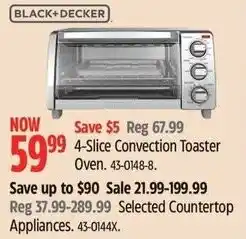Canadian Tire BLACK+DECKER Convection Toaster Oven offer