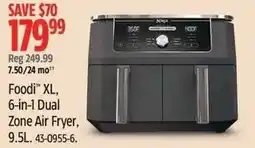 Canadian Tire Foodi XL, 6-in-1 Dual Zone Air Fryer offer