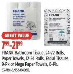 Canadian Tire FRANK Bathroom Tissue offer