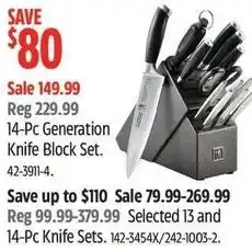 Canadian Tire Generation Knife Block Set offer