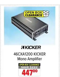 2001 Audio Video 46CXA1200 KICKER Mono Amplifier offer