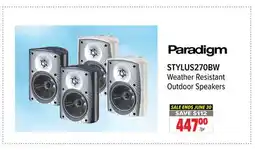 2001 Audio Video STYLUS270BW Weather Resistant Outdoor Speakers offer