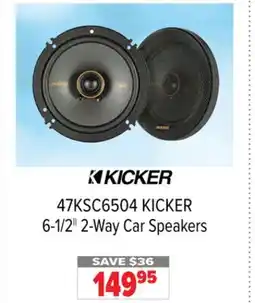 2001 Audio Video 47KSC6504 KICKER 6-1/2|| 2-Way Car Speakers offer