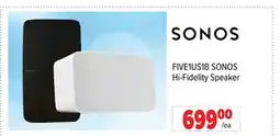 2001 Audio Video FIVE1US1B SONOS Hi-Fidelity Speaker offer