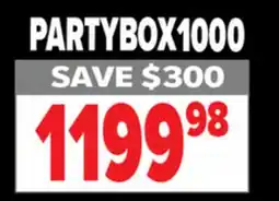 2001 Audio Video PARTYBOX1000 JBL PartyBox 1000 Speaker offer