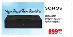 2001 Audio Video AMPG1US1B SONOS 125W/Ch. Wireless AirPlay Amplifier offer