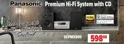 2001 Audio Video SCPMX800 Panasonic Premium Hi-Fi System with CD offer
