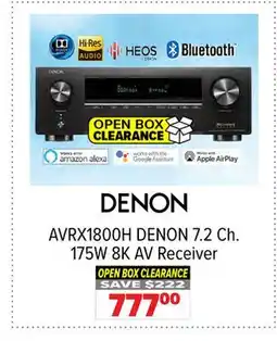 2001 Audio Video AVRX1800H DENON 7.2 Ch. 175W 8K AV Receiver offer