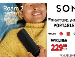 2001 Audio Video ROAM2US1B/W SONOS Portable Speakers offer