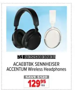 2001 Audio Video ACAEBTBK SENNHEISER ACCENTUM Wireless Headphones offer