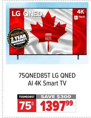 2001 Audio Video 75QNED85T 75 QNED AI 4K Smart TV offer