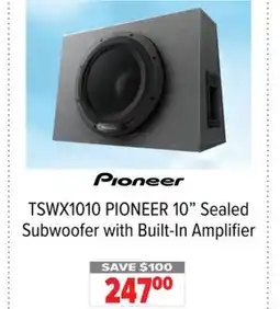 2001 Audio Video TSWX1010 PIONEER 10 Sealed Subwoofer with Built-In Amplifier offer