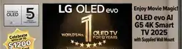2001 Audio Video OLED55G5 55 OLED evo TV offer